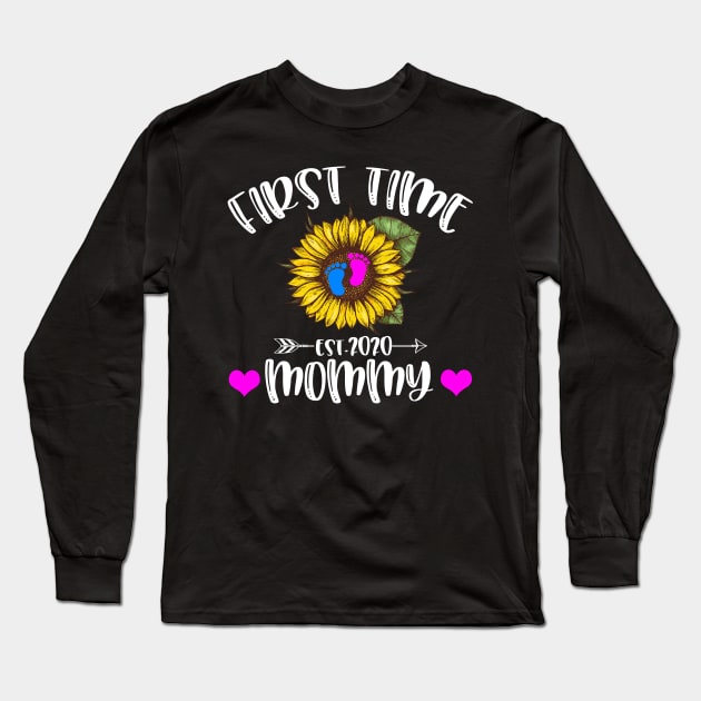Sunflower First Time Mommy Est 2020 Shirt Mother s Day Gift